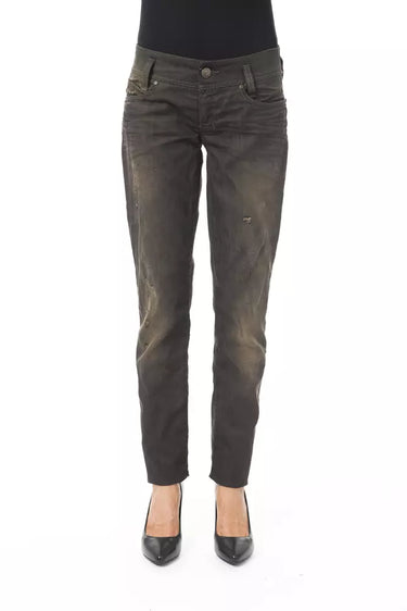 Sleek Black Washed Effect Jeans